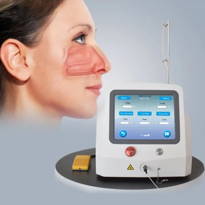 Диодный лазерный аппарат, 1470 нм, портативный синий хирургический диодный лазер для уха, носа и горла